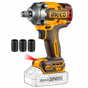 Llave Impacto 1/2" BL 400 Nm 20V INGCO