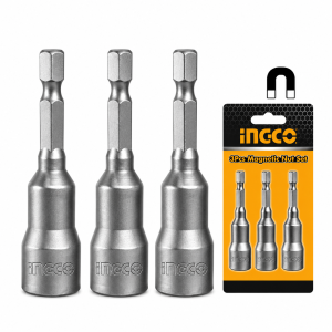 Adaptador Dado 1/4" DR Magnetico 12mm 3 Piezas  INGCO