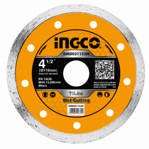 Disco Corte 4 1/2" Diamantado Continuo x 115mm INGCO