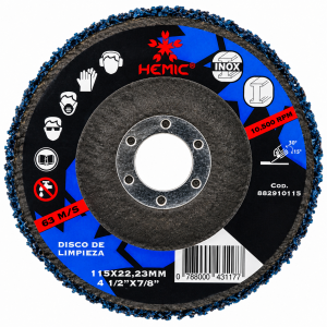 Disco Limpieza Metal y Plastico 4 1/2" HEMIC