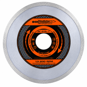 Disco Corte  4 1/2" Diamantado Continuo1.2mm x 115mm GLADIATOR