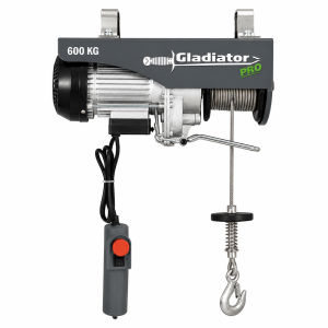 Tecle Electrico 600 Kilos Alzada 6-12 Metros 1.050w GLADIATOR