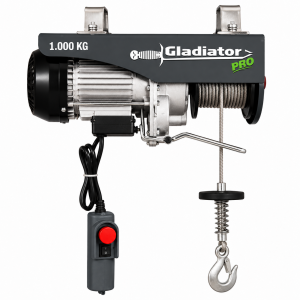 Tecle Electrico 1.000 Kilos 1800w Alzada 6-12 Metros GLADIATOR