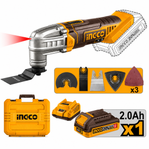 Multicortadora + Bateria 2.0Ah y Cargador 20v INGCO