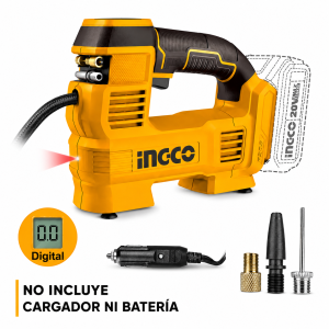 Compresor De Aire Inalambrico Para Auto 12v/20v 160psi INGCO