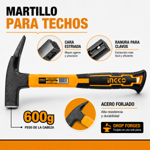 Martillo Para Techos 600 Grs INGCO