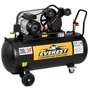 Compresor 3HP 200 Litros  220v En "V" EVEREST