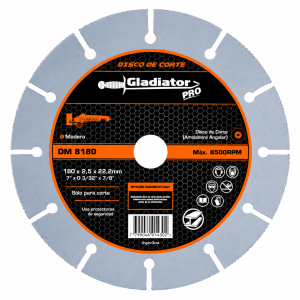 Disco Corte  Madera 7" Para  Esmeril GLADIATOR