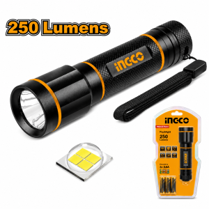 Linterna Led Aluminio Industrial 3 Pilas AAA INGCO