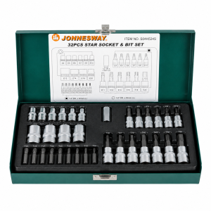 Set De Dados y Puntas Torx  32 Piezas JONNESWAY