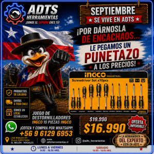 Juego De Destornilladores Ingco 10 Piezas INGCO