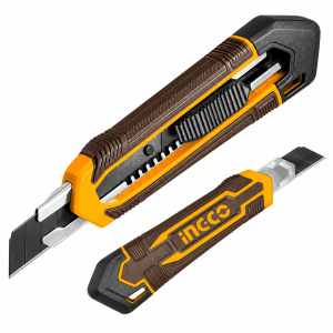 Cuchillo Cartonero Pulsador Plano 18x100mm INGCO