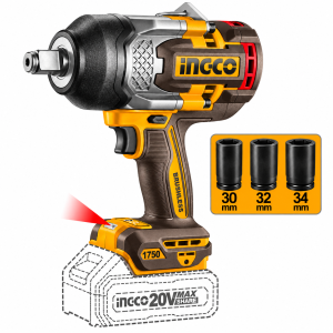 Llave Impacto 3/4" BL 1.750 Nm Industrial  20V INGCO